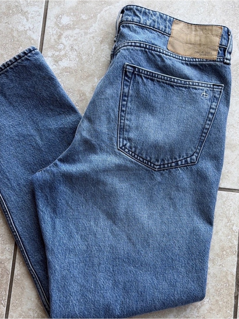 rag & bone Classic Light Blue Rosa Boyfriend Jeans size 10/30